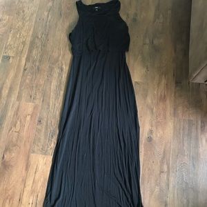 Black floor length dress